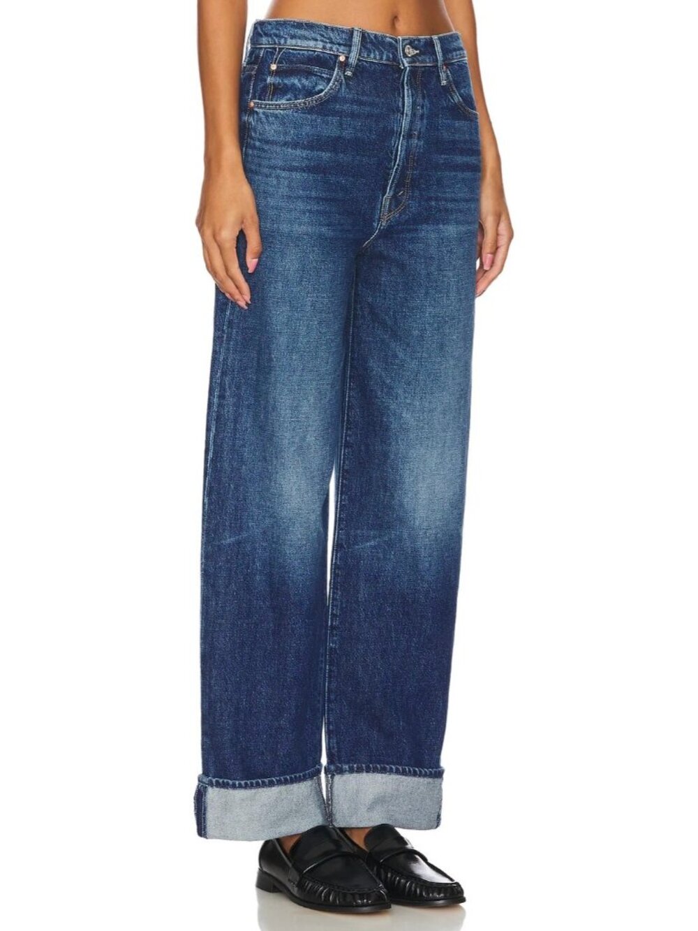 NWT Mother LIL Spitfire Nerdy Cuff in Did You Bring Me Anything? Slouchy Jean 28